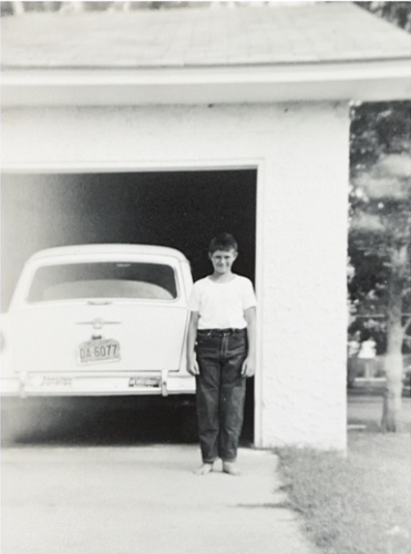Summers in Manteo, NC, mean visiting lots of friends (Evans home, August 1958).