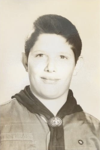 Robert is a Boy Scout now, 1959.