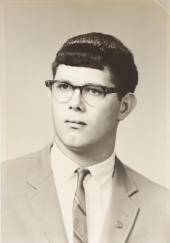 Robert looking studious, circa mid to late 1960s.