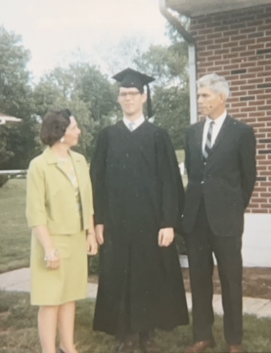 Thelma, Robert, and Gus, on Robert's graduation day, June 10, 1966, from Johnstown High School.