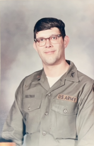 Bob is in the US Army, stationed at Fort Campbell, Kentucky, 1971 — which put him in close proximation to the woman who would become his wife, Beckie.