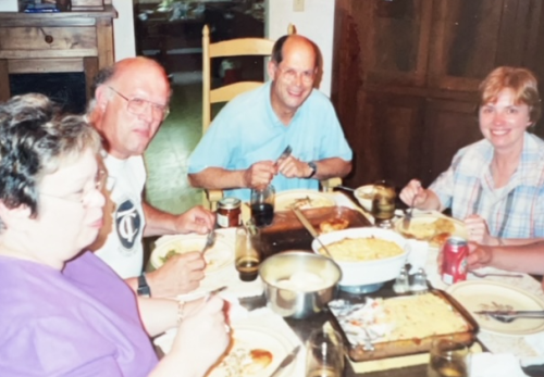 A family meal together at Dick and Jane's, McMurray, Pennsylvania, June, 2002.